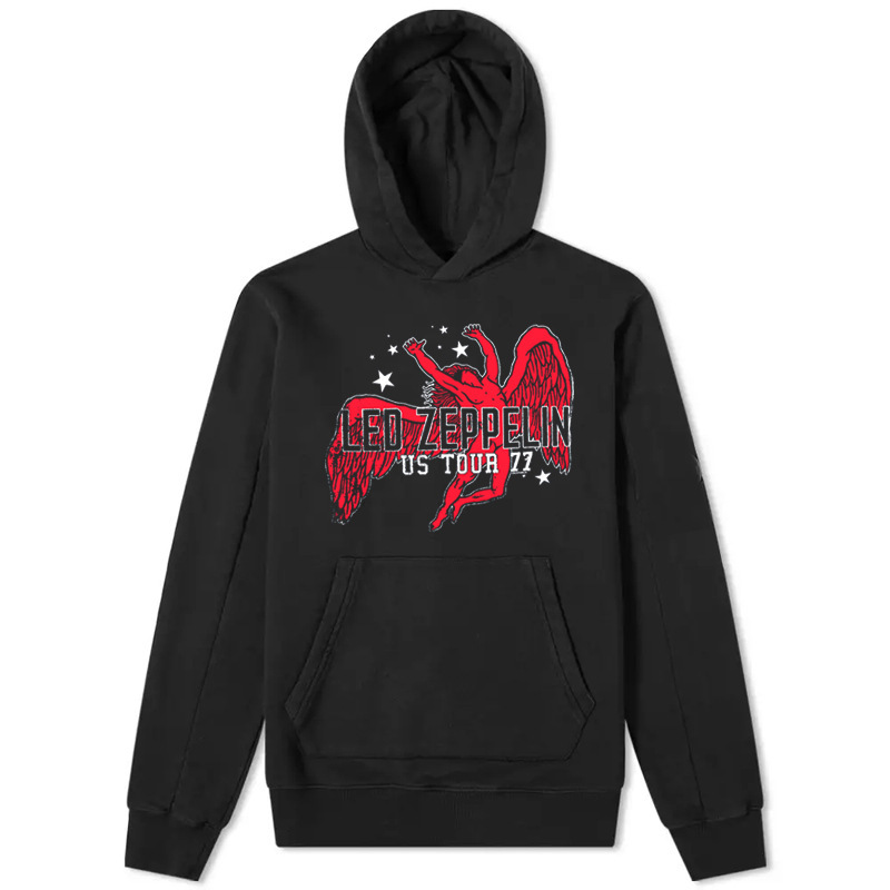 Zeppelin Led Zeppelin Band Rock Men Loose Hoodie Long Sleeve Sweatshirt Autumn Winter Coat