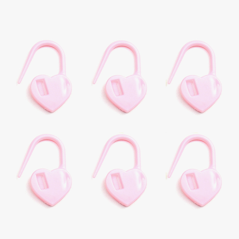 1000 herramientas de trenzado anti-desbloqueo amor de botón de plástico marca de pin contador de suéter