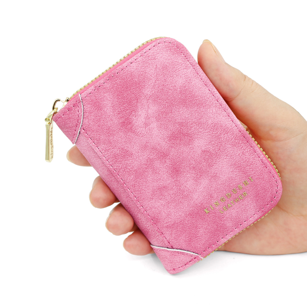 Nuevo tarjetero exquisito PU textura esmerilada bolsa de tarjetero de múltiples tarjetas de gran capacidad bolsa de órgano monedero bolsa de tarjetero al por mayor