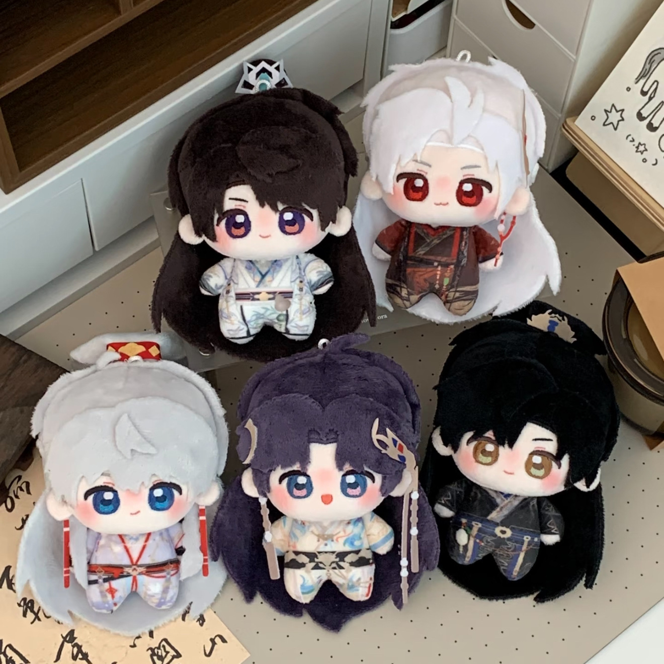 Love and Deepspace Ancient Style 10cm Nunu-style Cotton Dolls Qin Che, Shen Xinghui, Xia Yizhou, Qi Yu, Li Shen Dolls