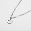 Necklace hip-hop style stainless steel, pendant, universal hair accessory, European style, simple and elegant design