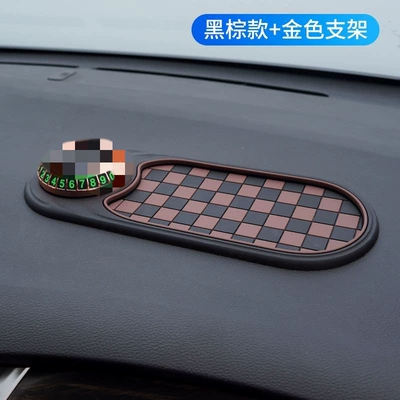 Mobile Phone Navigation Holder, Parking: Anti-slip mat - kk01-black-and-brown-style-gold-bracket-with-moving-number-plate-opp-bag