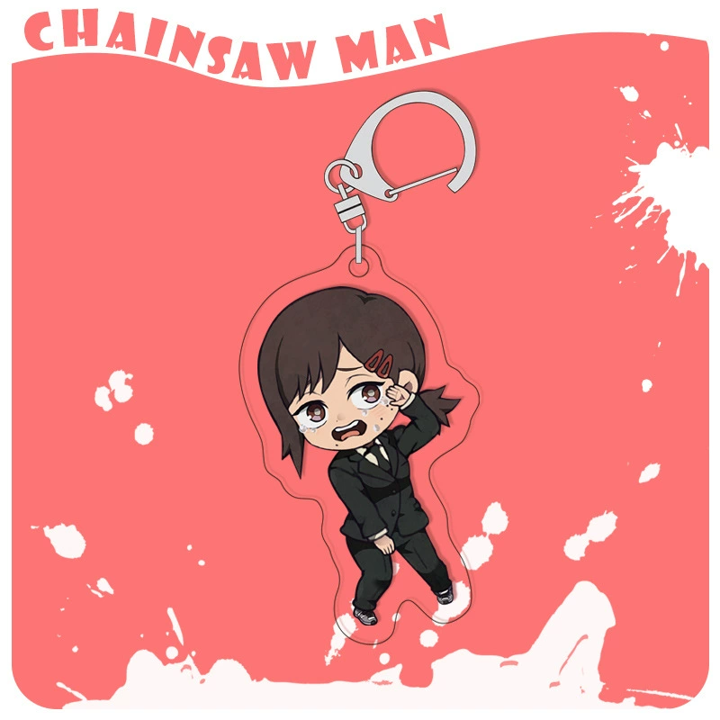 Chainsaw, acrylic keychain, double-sided pendant, 4mm