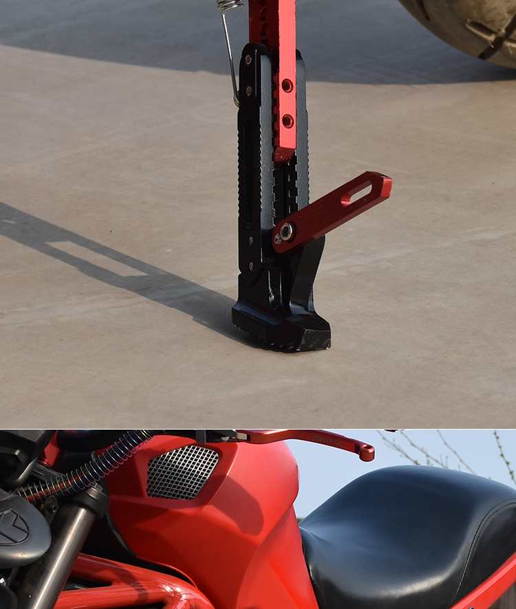 Suitable for Electric Motorcycles, Adjustable Side Stand, Heightening Long Side Support, Parking Stand for Niu Ninebot, Deep Kickstand