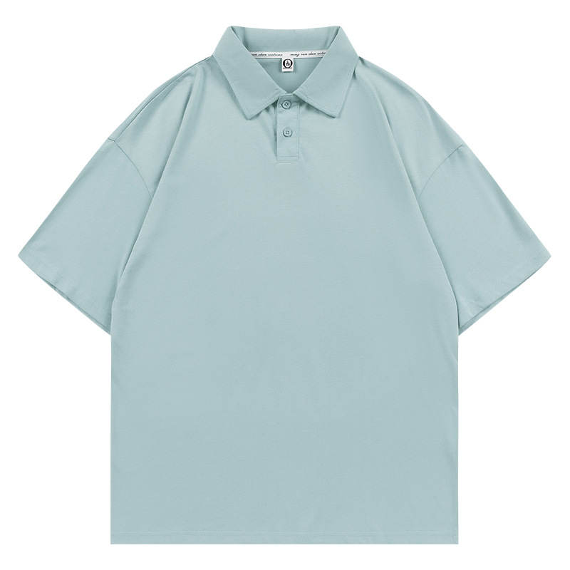 7A antibacteriano cuatro cierre Solona marca de moda con solapa de manga corta polo ropa de trabajo camisa cultural ropa personalizada