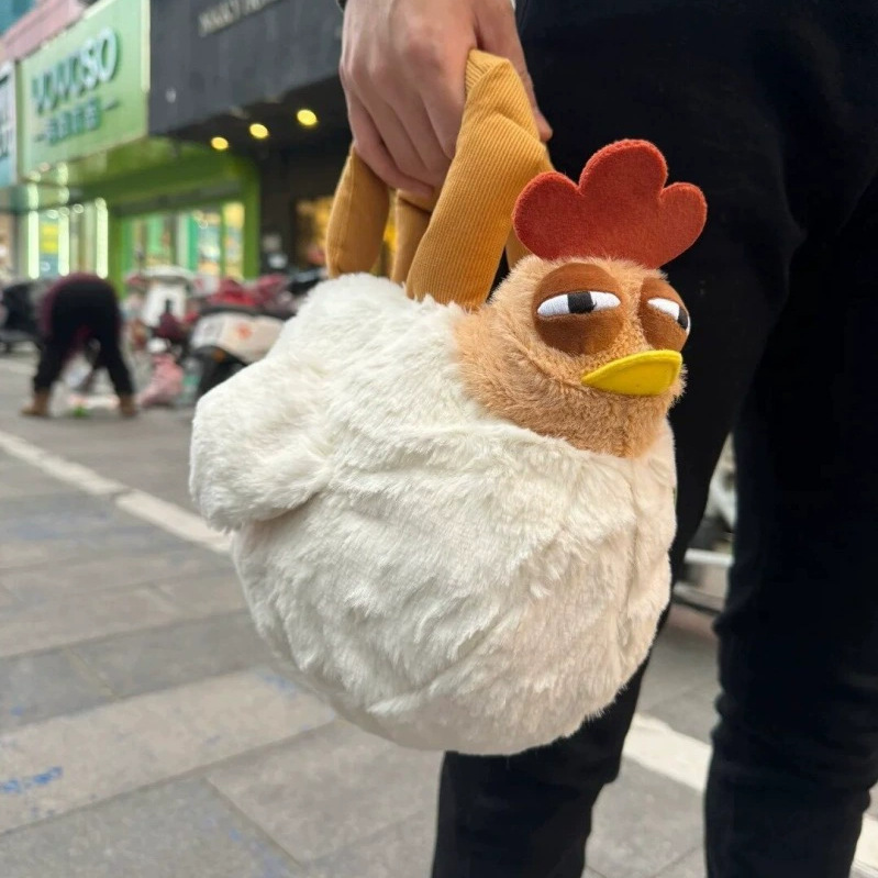 新製品はかわいい醜い萌え鶏のハンドバッグの子供のショルダーバッグのアイデアバッグの出店玩具メーカーの卸売りをしています。|undefined