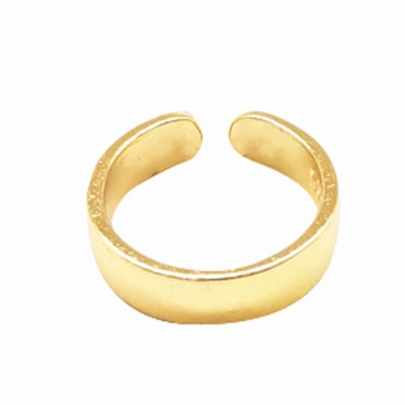 Pulseras de pareja populares europeas y americanas, joyería de metal con superficie lisa, magnética, ajustable y de extremo abierto para hombres y mujeres.