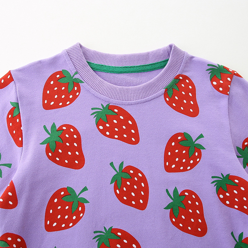Nuevos suéteres para niñas en otoño, sudaderas de manga larga europeas y americanas, camisetas impresas con soporte de bordado para fotos, etiquetas personalizadas