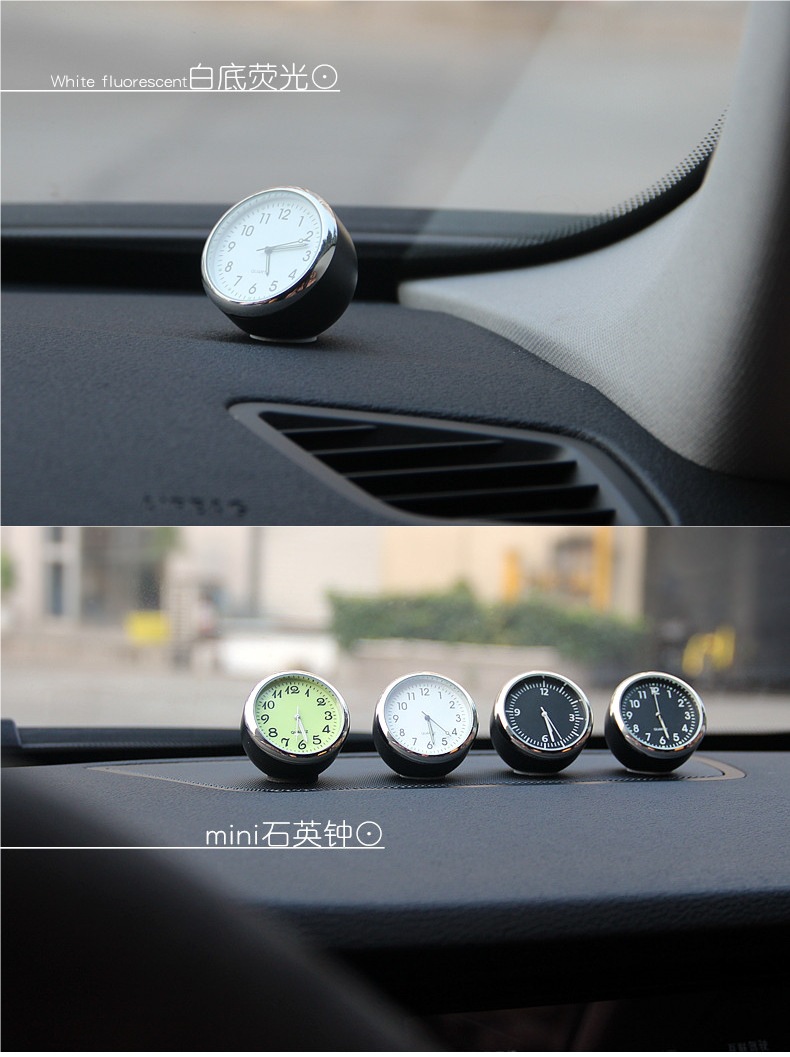 Luminous Car Clock, Car Thermometer, Car Electronic Watch, In-Car Clock, Timetable Clock, Electronic Clock, Quartz Watch