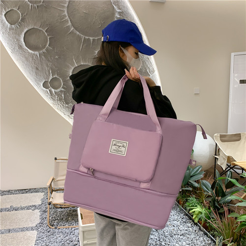 Wholesale new large capacity fitness bag travel bag carry-on luggage foldable storage travel bag dry-wet separation