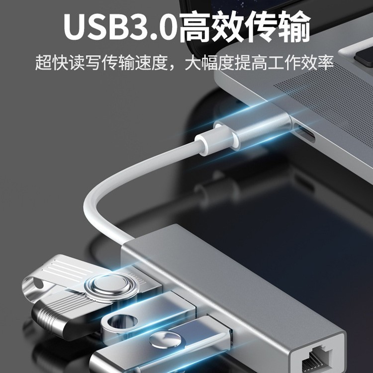 USB - ネットワークポートケーブルコンバータードライバーフリーイーサネットハブrj45USB3.0ギガビットネットワークカード拡張ドック|undefined
