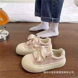 丑萌厚底大头鞋女2025春季新款裙子百搭小白鞋小众休闲学生板鞋子