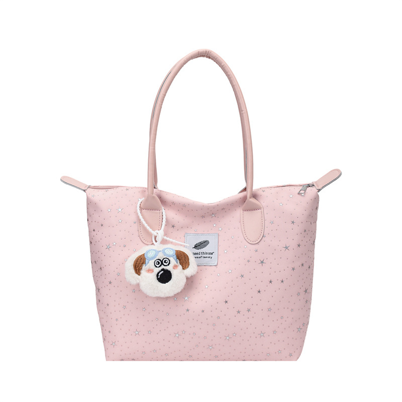 2026 bolsas de hombro de viaje de gran capacidad de mujeres bolsas de mano coreanas bolsas colgantes de dibujos animados