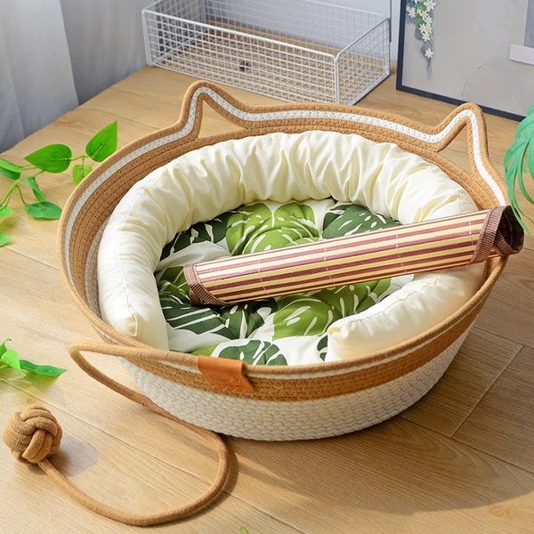 Two-color pillow, mat