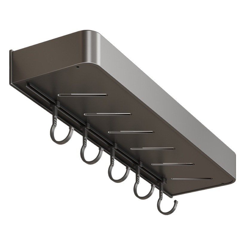 Estante de condimento de cocina montado en la pared sin perforar condimento de múltiples capas condimento multifuncional estante de almacenamiento de estante de cuchillo de pared