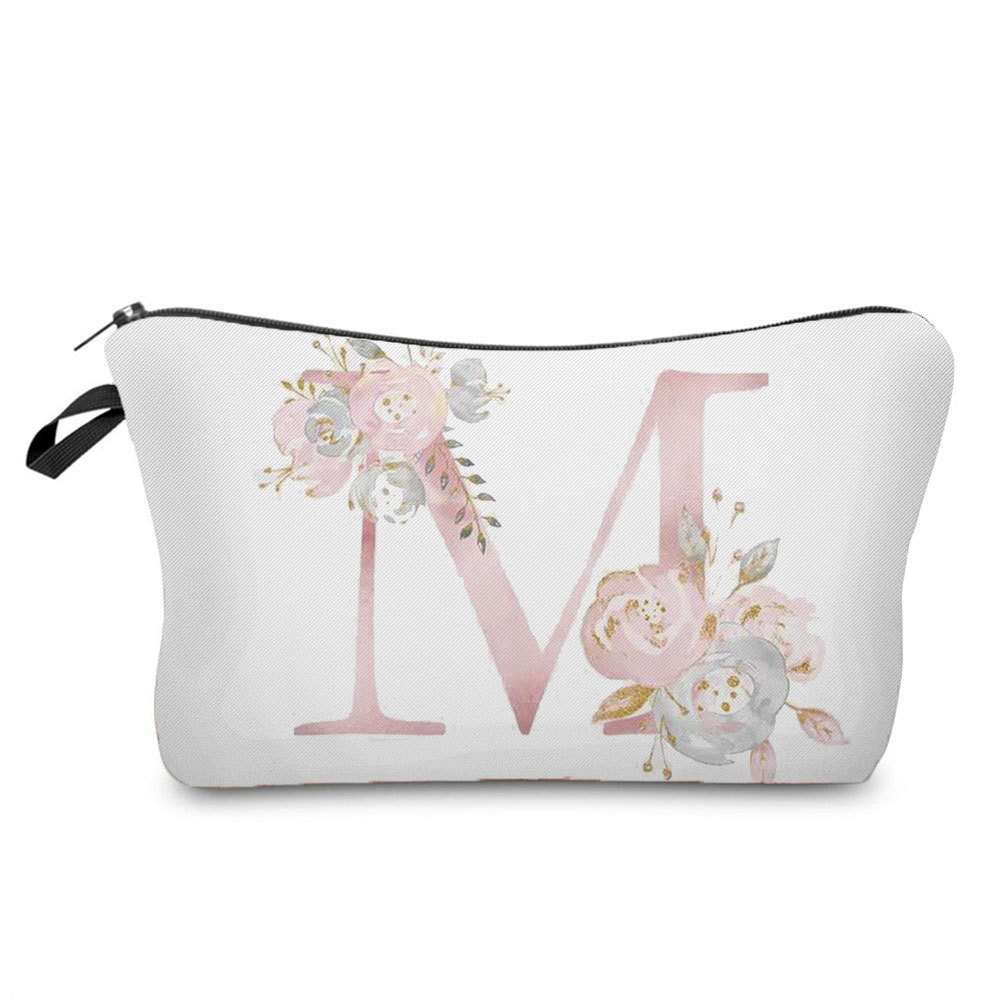 Unisex All Seasons Polyester Letter Flower Elegant Square Zipper Cloud Shape Bag Cosmetic Bag display picture 1
