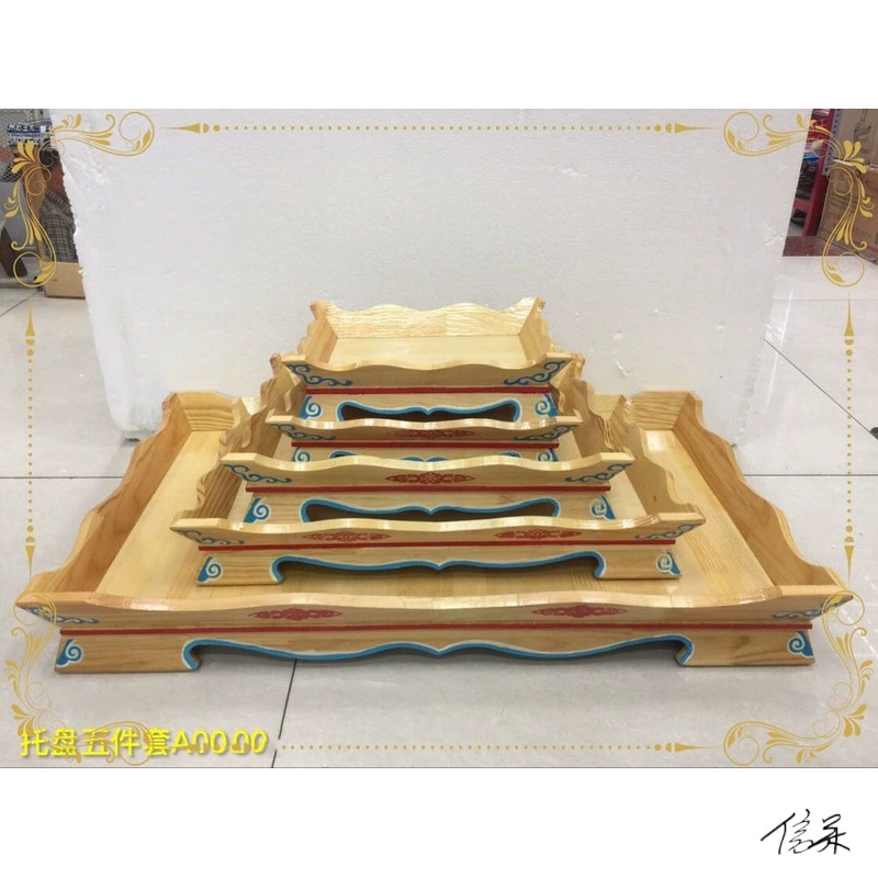 Поднос для ягненка на гриле, сервировочная тарелка из монгольской юрты, измельчитель ягненка, специальная обеденная тарелка, обеденная тарелка из монгольского дерева, ручная работа, тарелка из массива дерева с ножкой ягненка