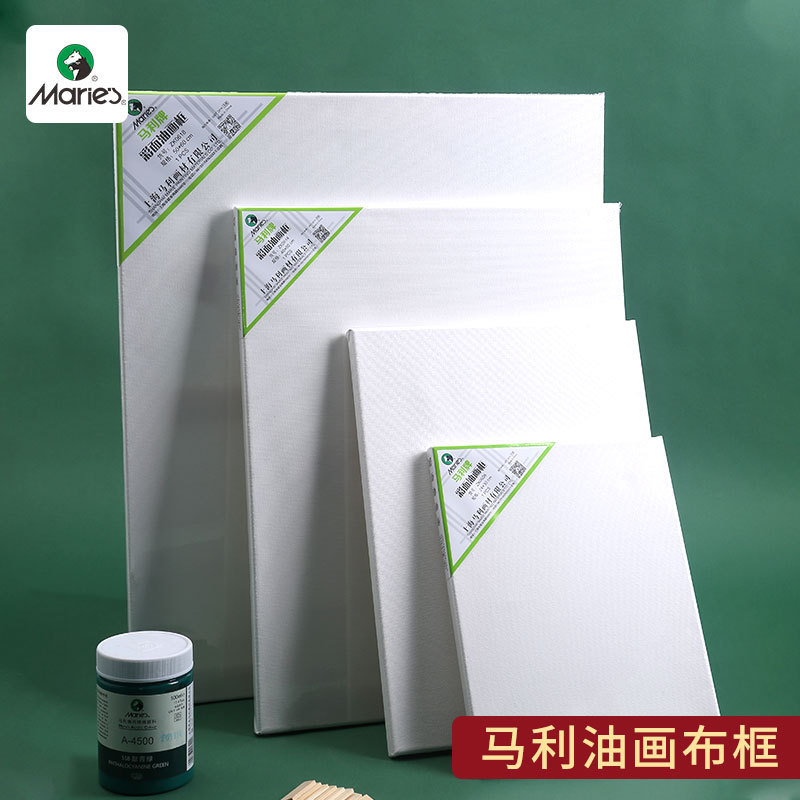 Marley Color Face Oil Painting Frame Wholesale Cotton Linen Rectangular Round Acrylic Pigment Solid Wood Oil Canvas Frame