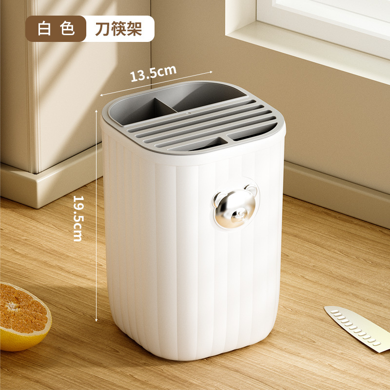 Estante de herramientas simples de la cocina, Mesa multifuncional doméstica, palillos, jaulas, cuchillos de cocina, cucharas y cajas de almacenamiento integradas