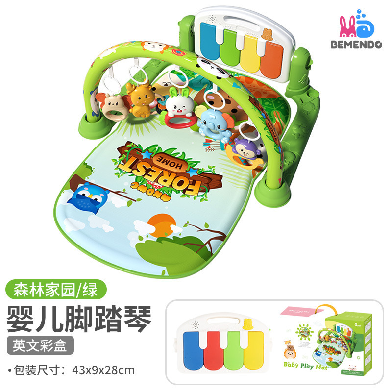 Juegos de pedal para bebés de venta transfronteriza 0 - 18 meses estantes de gimnasio de música para bebés de piano