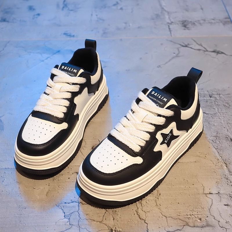 Zapatillas Deportivas Blancas Ligeras y Modernas Meilade para Mujer, Primavera 2025, Nuevas, con Suela Gruesa, Versátiles, Estilo Estudiantil, Casuales