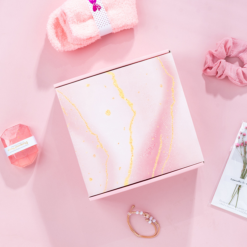 Juego de regalo transfronterizo Día de la madre Caja de regalo de mano Vela de aromaterapia Caja de regalo de baño Regalo de cumpleaños creativo al por mayor