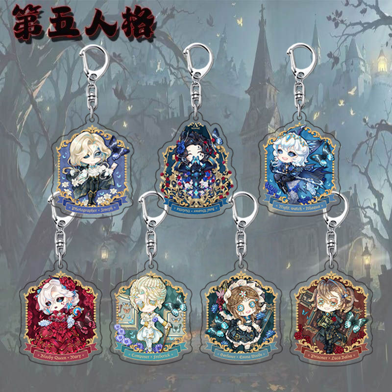 The Fifth Personality Game Peripheral Keychain Red Lady Gardener Cartoon Creative Student School Bag Pendant Small Decoration