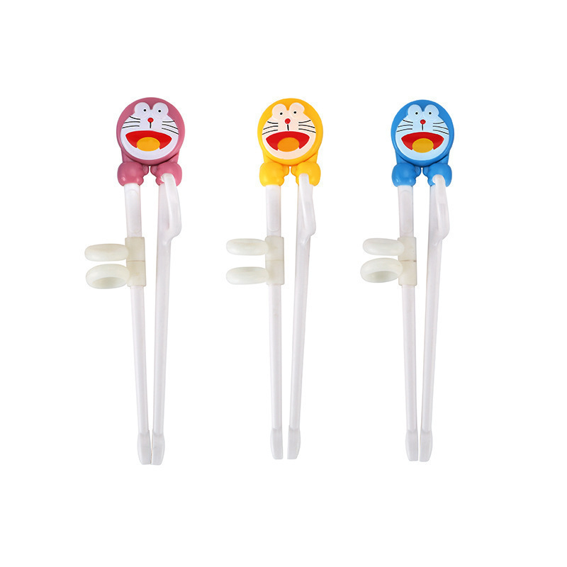 La práctica de los niños palillos de los niños de dibujos animados aprendizaje respetuoso del medio ambiente palillos de plástico bebé de corrección educativa