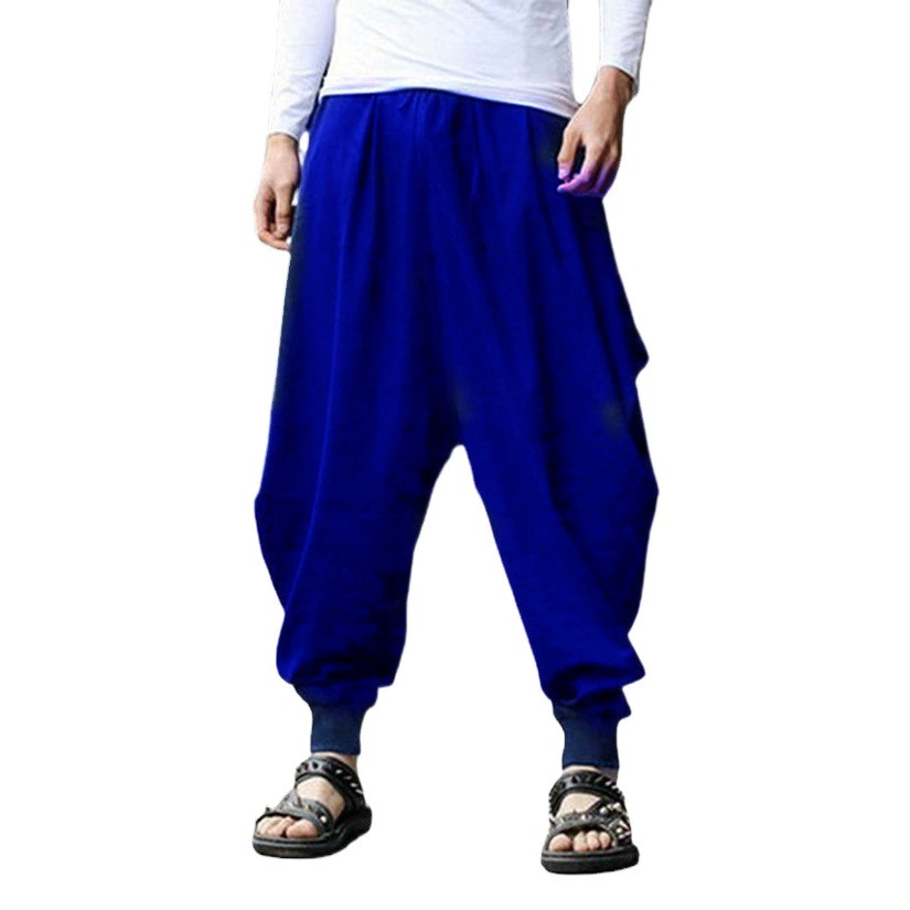 Большое количество в наличии мужских брюк для внешней торговли в стиле ретро, повседневный модный дизайн, крутые брюки Harlan, мужские свободные брюки