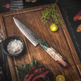Дамасский стальной японский универсальный нож фруктовый нож кухонный нож шеф-повар нож на кухне многоразовый ломтик AUS10 острый