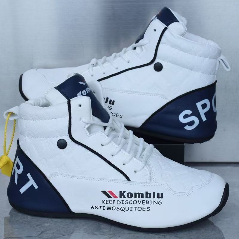 Spring and Autumn High-top Leather Running Shoes Men's New Torre Shoes Running Shoes Casual Trendy All-match sneaker Men's Shoes