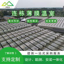 四川连栋大棚定制钢管骨架安装 蔬菜保温养殖种植塑料薄膜温室棚