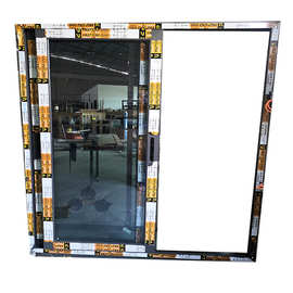 工厂直销重型阳台铝推拉门 简约入户玻璃门 两轨三轨隔音隔热移门