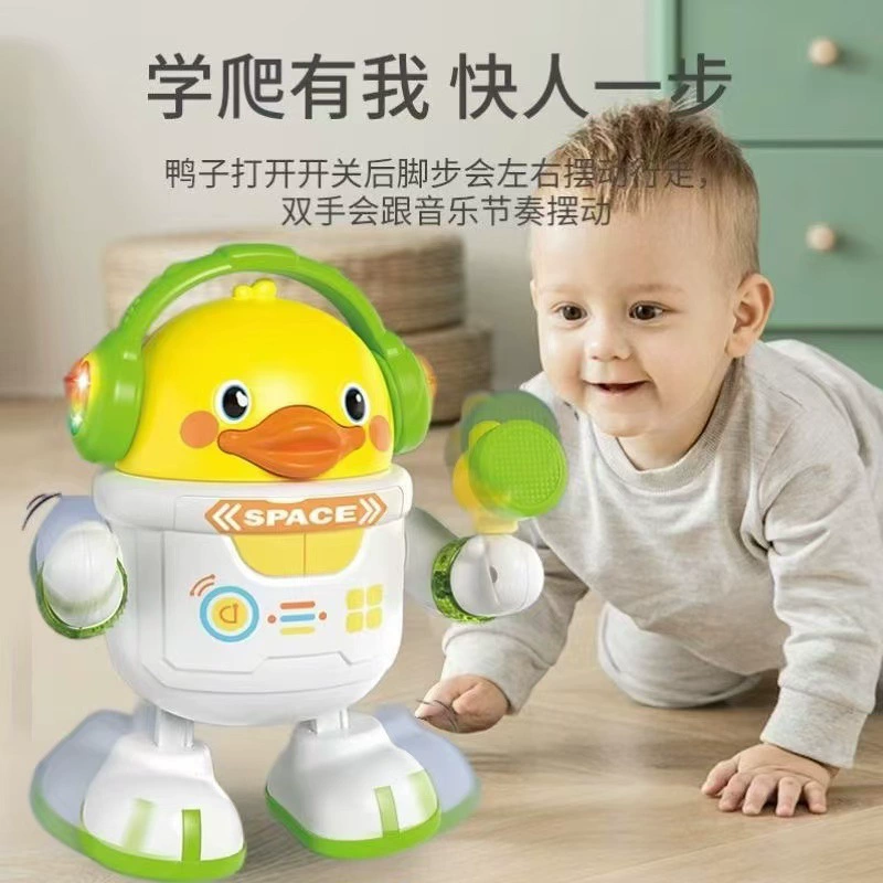 Dancing space toy, electric music lightweight robot, duck