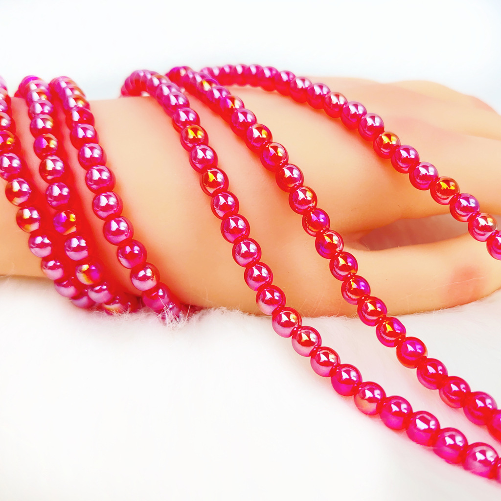 Cuentas redondas de cristal de color natural al por mayor de 3mm-10mm, cuentas sueltas hechas a mano por libra, accesorios para pulseras DIY, cuentas de vidrio. image 61