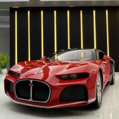 新豪迪合金製車模型 1/24 ブガッティ アトランティック 音と光付き プルバック式おもちゃ スポーツカー 音楽モデル 飾り