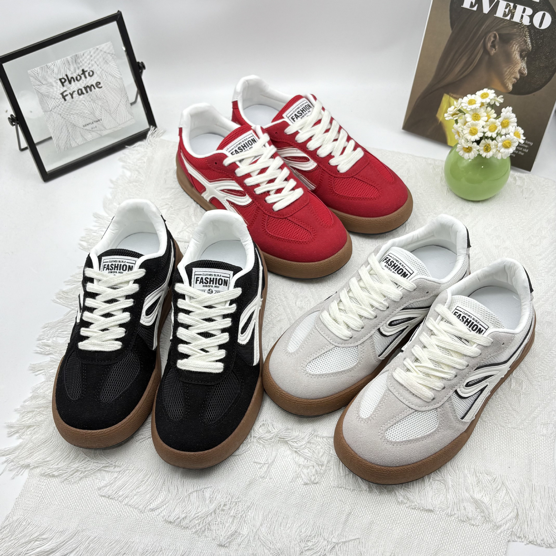 Breathable GAT shoes made of soft leather platform