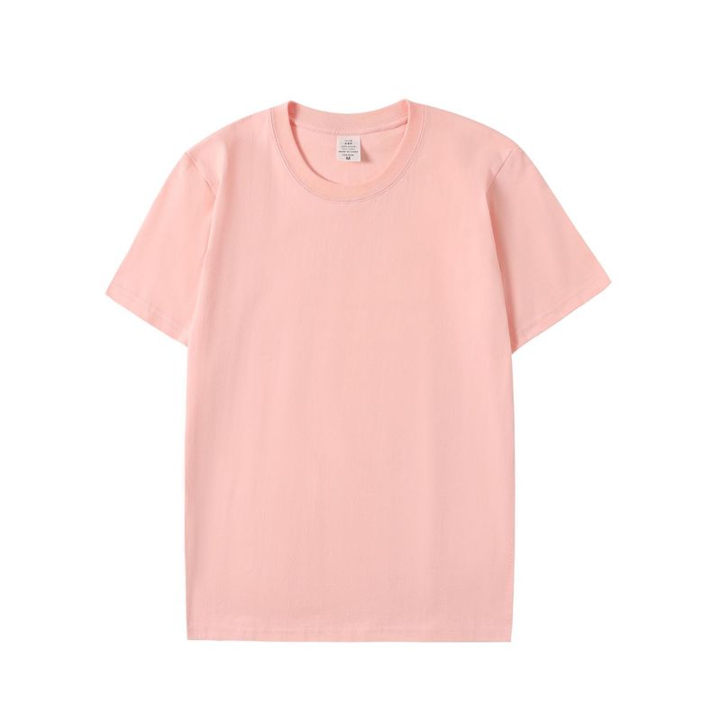 重ポンド230グラム純綿丸襟ゆるいtシャツカジュアル純色半袖tシャツ男女上着同タイプのシャツ|undefined