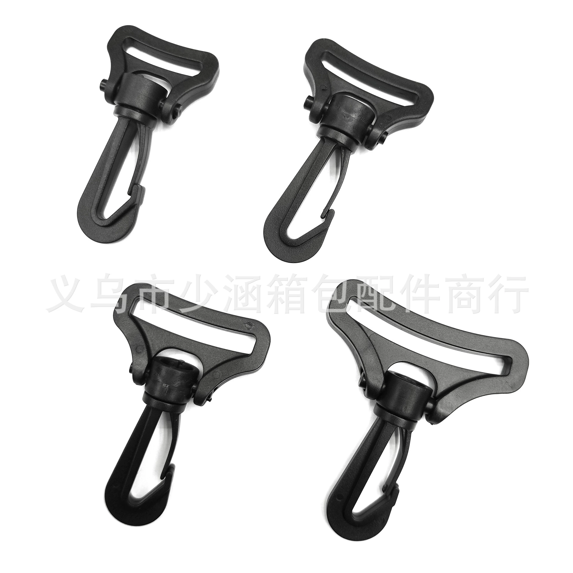 Производители подходят для 25 ~ 51 мм черного пластикового универсального вращающегося крючка, соединительного крючка, аксессуары для сумок