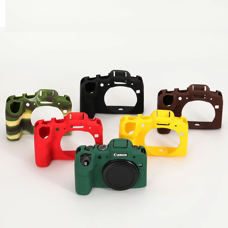Suitable for Canon R5 R6 R7 R8 R10 R62 Protective Shell Protective Silicone Cover Anti-Fall Camera Bag Portable