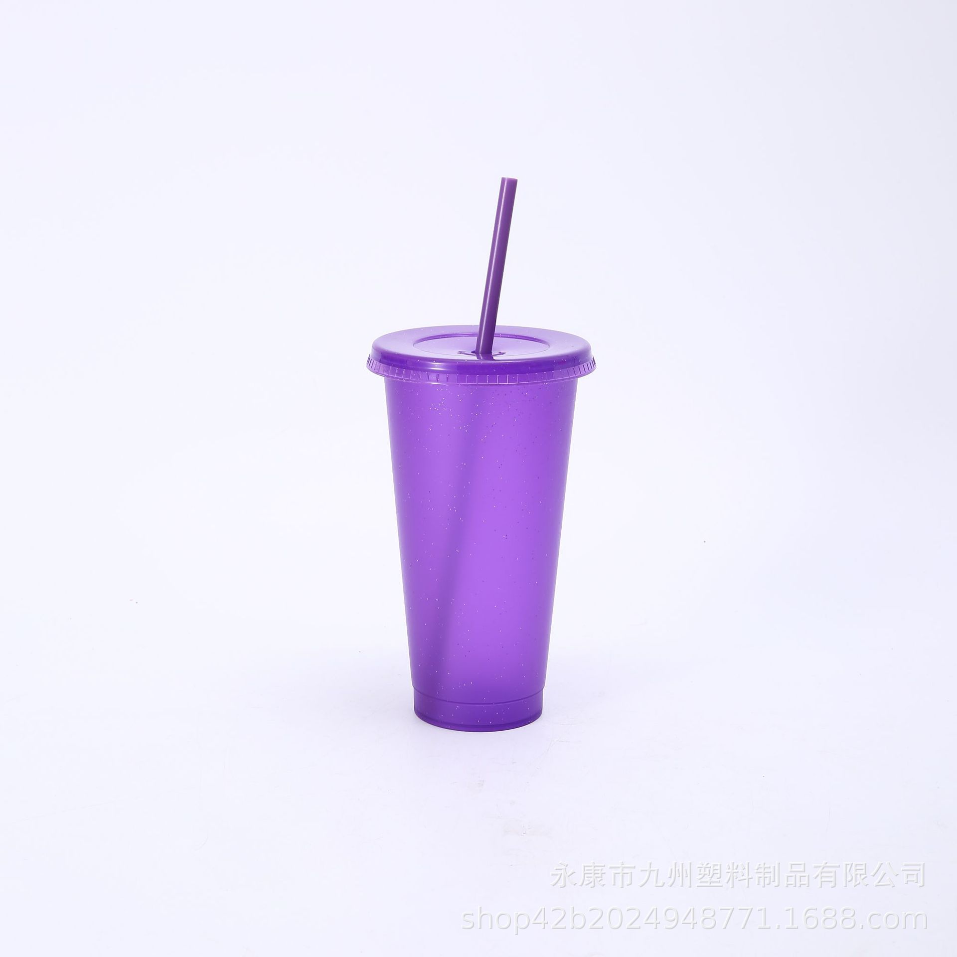 Taza de lentejuelas de brillo de papá estrella caliente transfronteriza de gran capacidad pp taza de pajita de plástico taza de agua de moda al por mayor