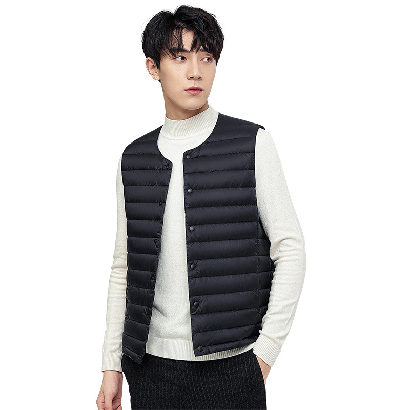 2023 new down jacket vest, round neck or V-neck, down jacket, vest, outer vest, 90 down_voghion.com