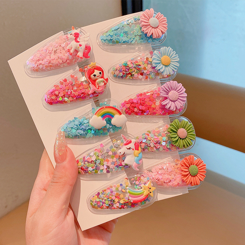 Bebé súper lindo clip tocado fruta de los niños pequeño clip horquilla rota de la niña linda verano Bangs horquilla accesorios para el cabello