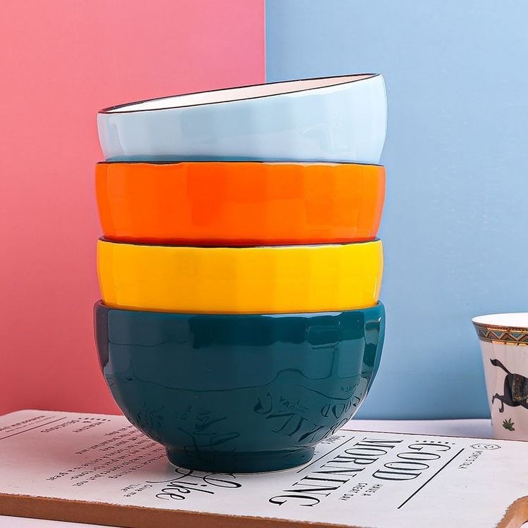 Tazón de Porcelana para Arroz de 5 Pulgadas para Uso Familiar