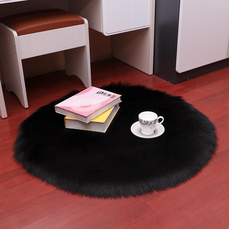 Decor, Other Car Carpet - black-diameter-30cm-round