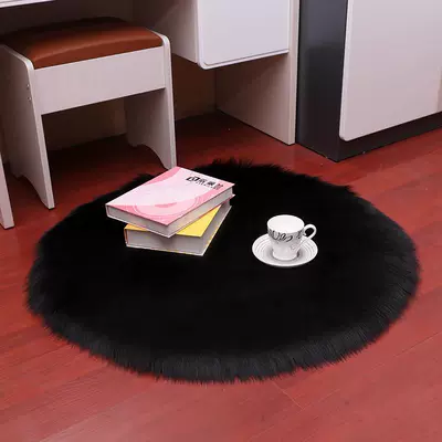 Decorative Carpet, Car Carpet - black-diameter-30cm-round