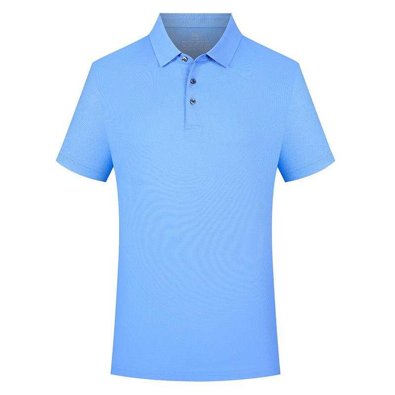 Personalizada seda con solapa polo transpirable no sofocante sudor algodón sin marcas de morera alta sensación grupo ropa corporativa bordada