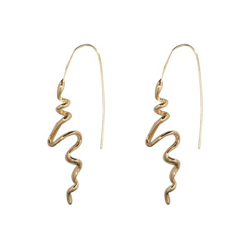 Fashion Snake Alloy Plating Womenu0027S Drop Earrings 1 Pair