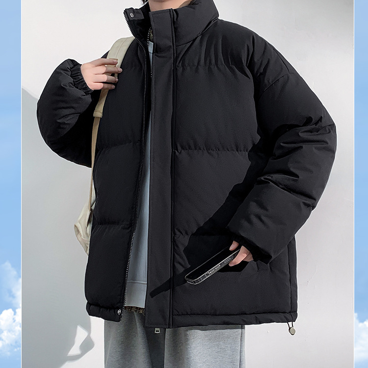 M - 8XL chaqueta de algodón de pluma de tamaño grande para hombres invierno nuevo tipo de chaqueta de algodón grueso para hombres cuello holgado chaqueta de calor coreana de moda