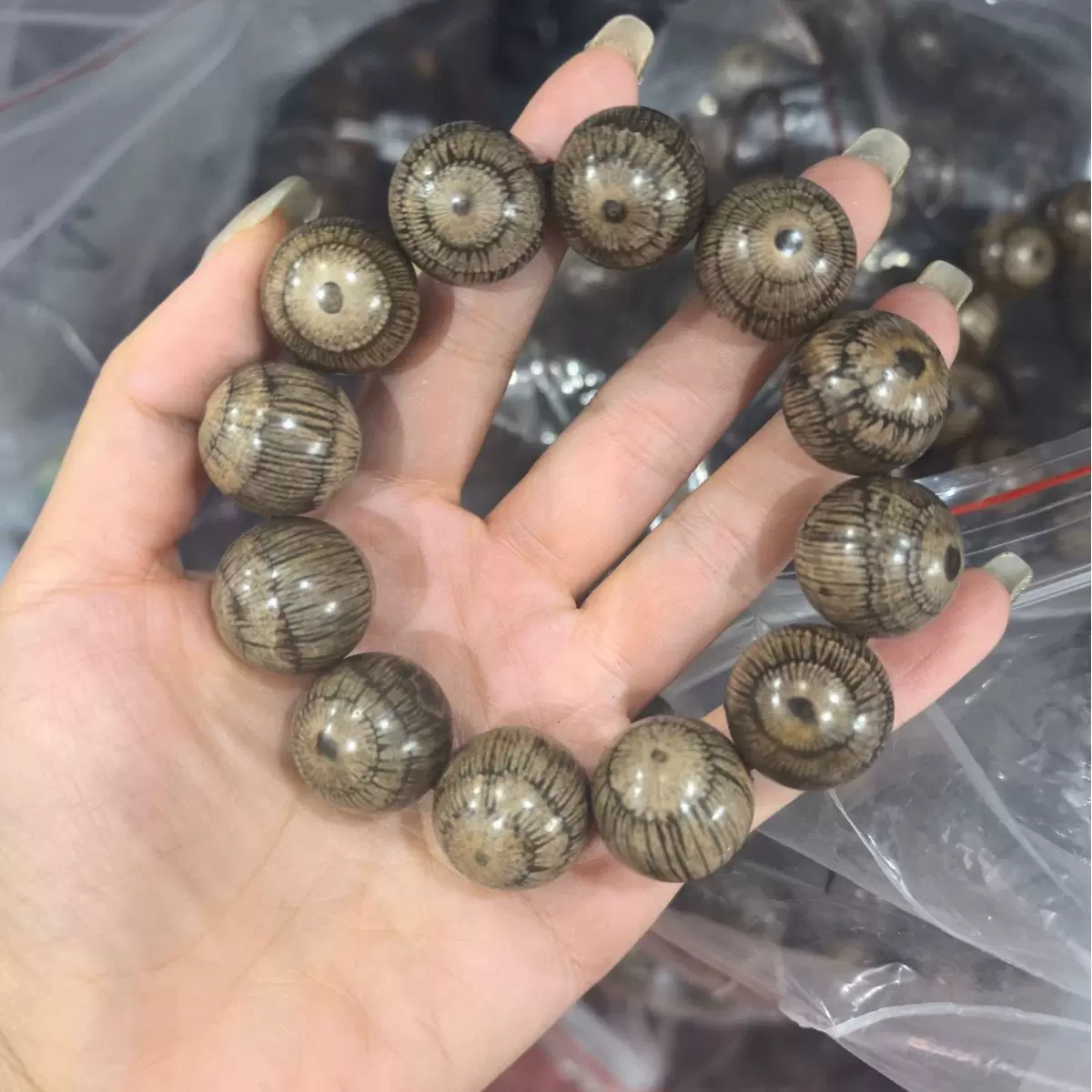 鹰眼圆珠单圈手串木木质工艺品2.0文玩首饰男女通用手链厂家批发